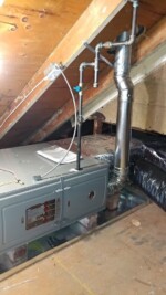 Attic furnace power and venting